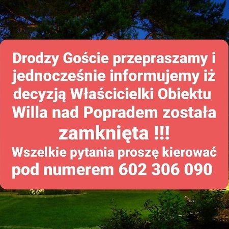 Bed and Breakfast Willa Nad Popradem Piwniczna-Zdroj Exterior foto