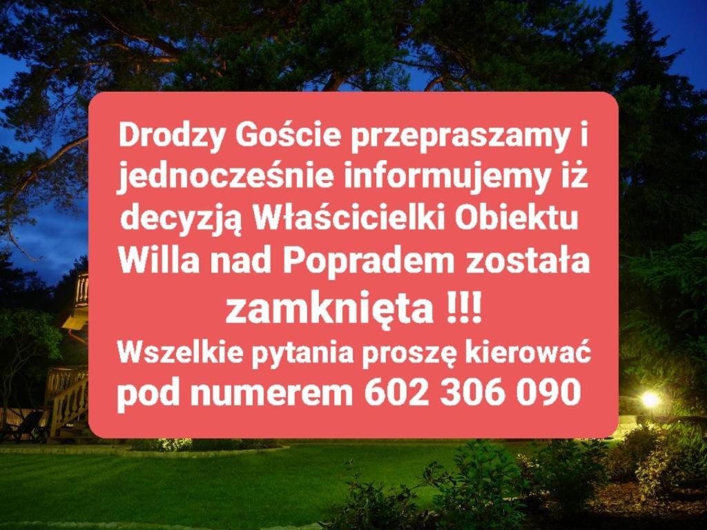 Bed and Breakfast Willa Nad Popradem Piwniczna-Zdroj Exterior foto